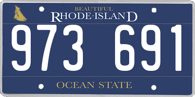 RI license plate 973691