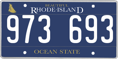 RI license plate 973693