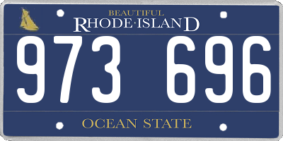 RI license plate 973696