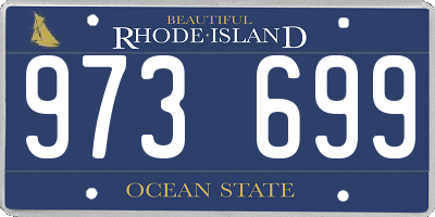 RI license plate 973699