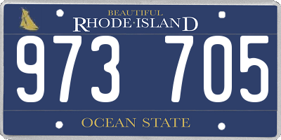 RI license plate 973705