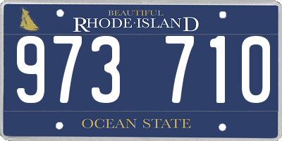 RI license plate 973710