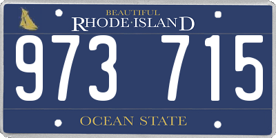 RI license plate 973715