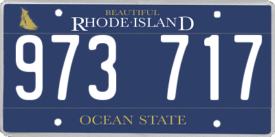 RI license plate 973717