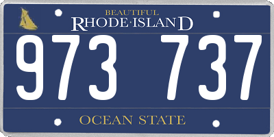 RI license plate 973737