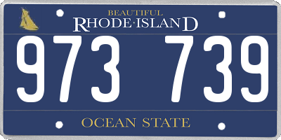 RI license plate 973739