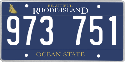 RI license plate 973751