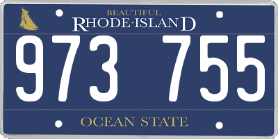 RI license plate 973755