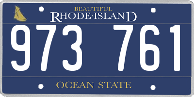 RI license plate 973761