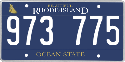 RI license plate 973775