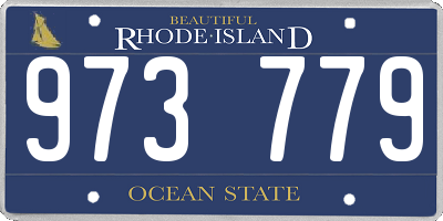 RI license plate 973779