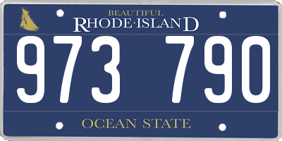 RI license plate 973790