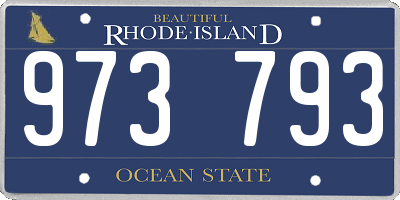 RI license plate 973793