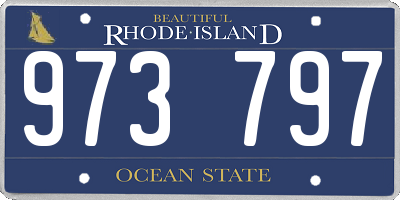 RI license plate 973797