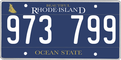 RI license plate 973799