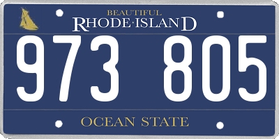 RI license plate 973805