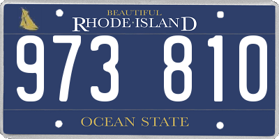 RI license plate 973810