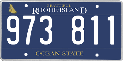 RI license plate 973811