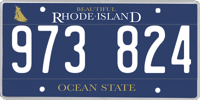 RI license plate 973824