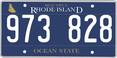 RI license plate 973828