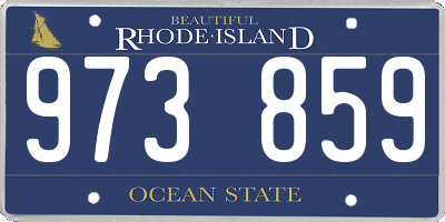 RI license plate 973859