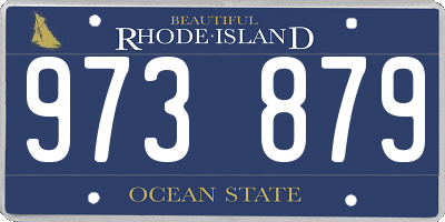 RI license plate 973879