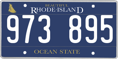 RI license plate 973895