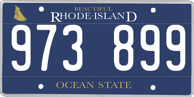 RI license plate 973899