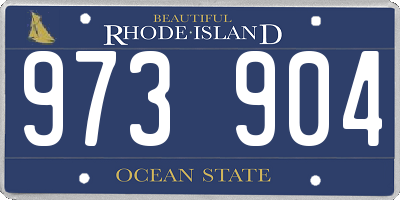 RI license plate 973904