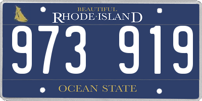 RI license plate 973919