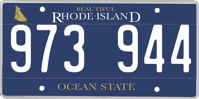 RI license plate 973944