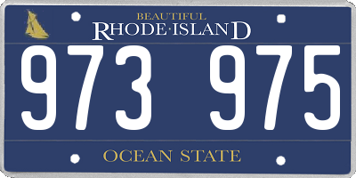 RI license plate 973975