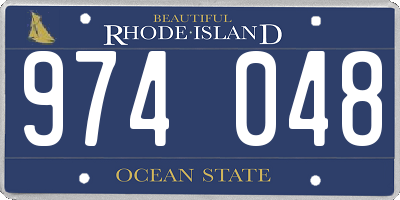 RI license plate 974048