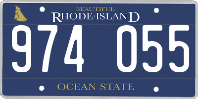 RI license plate 974055