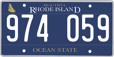RI license plate 974059