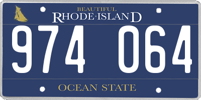 RI license plate 974064
