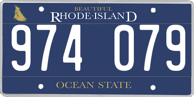 RI license plate 974079