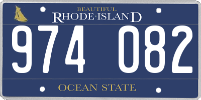 RI license plate 974082