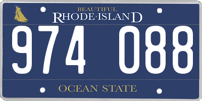 RI license plate 974088