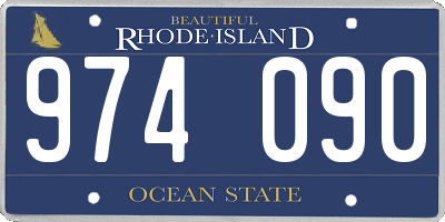 RI license plate 974090