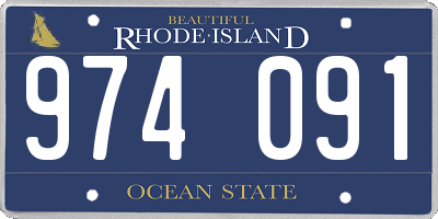 RI license plate 974091