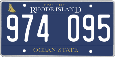 RI license plate 974095