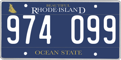 RI license plate 974099