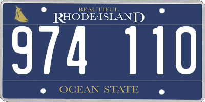 RI license plate 974110