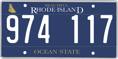 RI license plate 974117