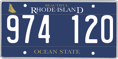 RI license plate 974120