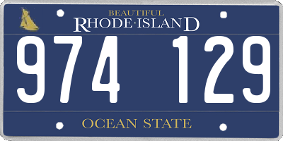 RI license plate 974129