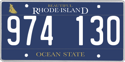 RI license plate 974130