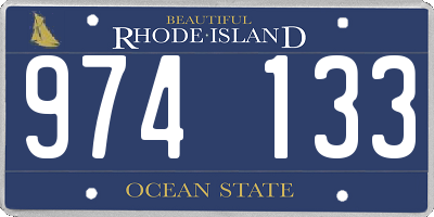 RI license plate 974133