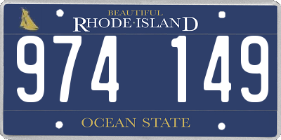 RI license plate 974149